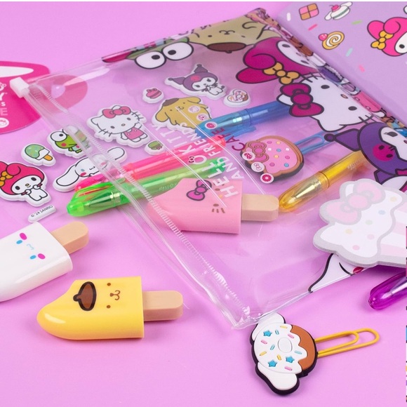 Sanrio Hello Kitty & Friends 22-piece Kawaii Stationary Set Cute School Supplies - Picture 2 of 7